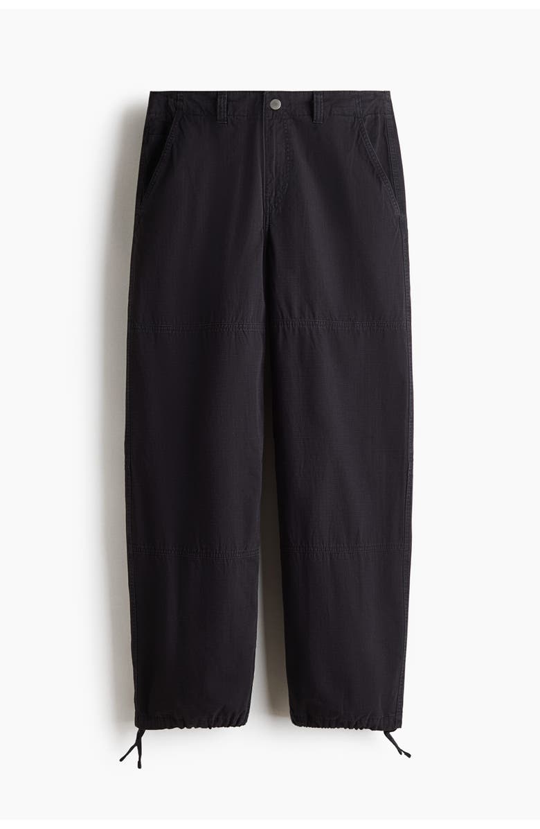 H&M Relaxed Fit Trousers, Main, color, Dark Gray