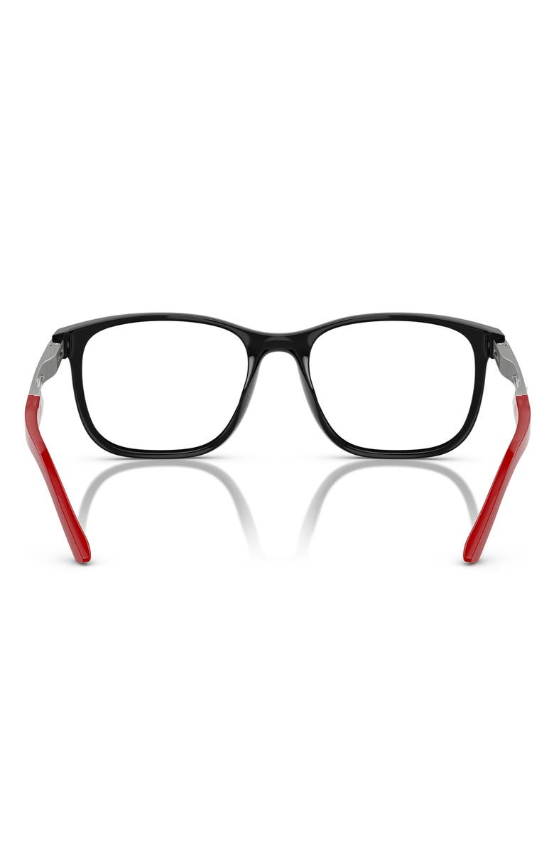 Scuderia Ferrari x Scuderia Ferrari 53mm Pillow Optical Glasses, Alternate, color, Black