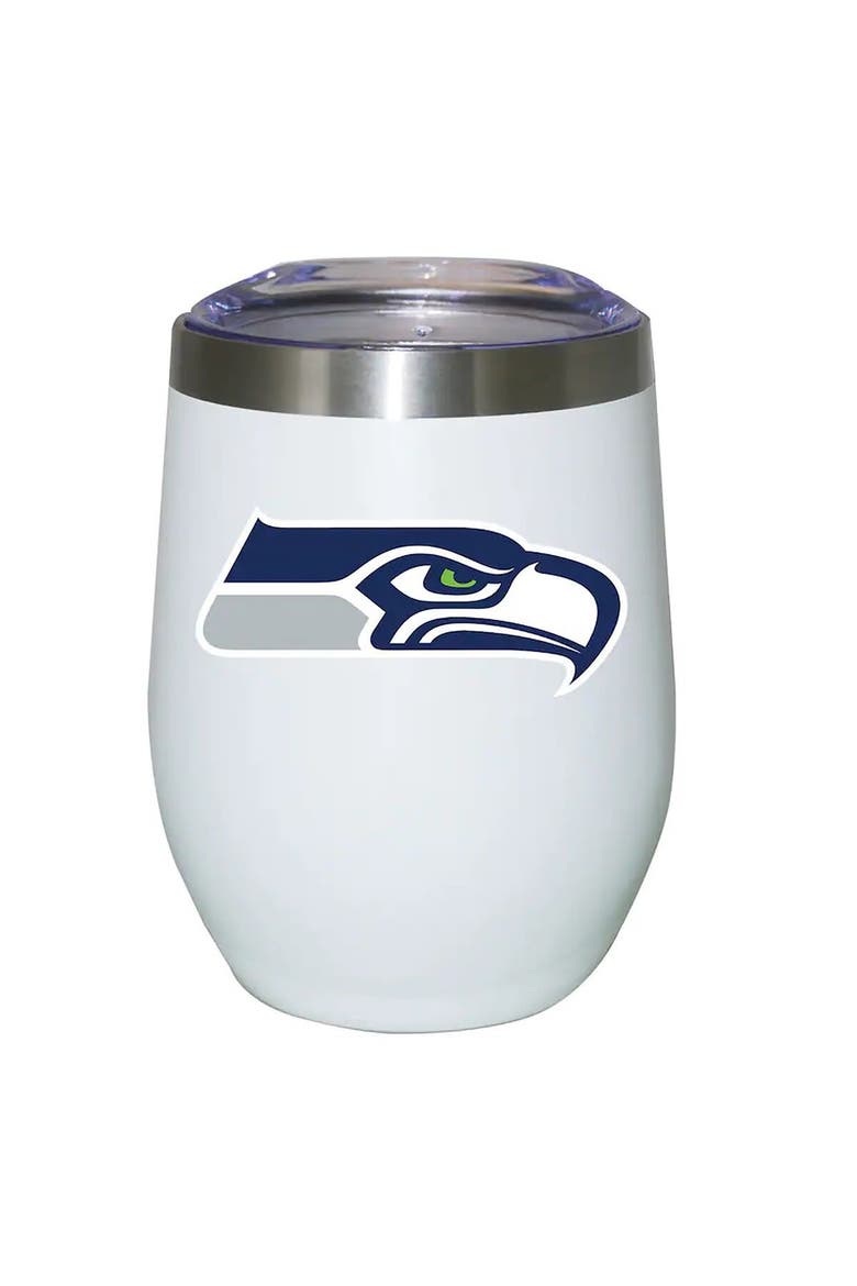 Seattle Seahawks 12oz. Logo Stemless Tumbler, Main, color, White