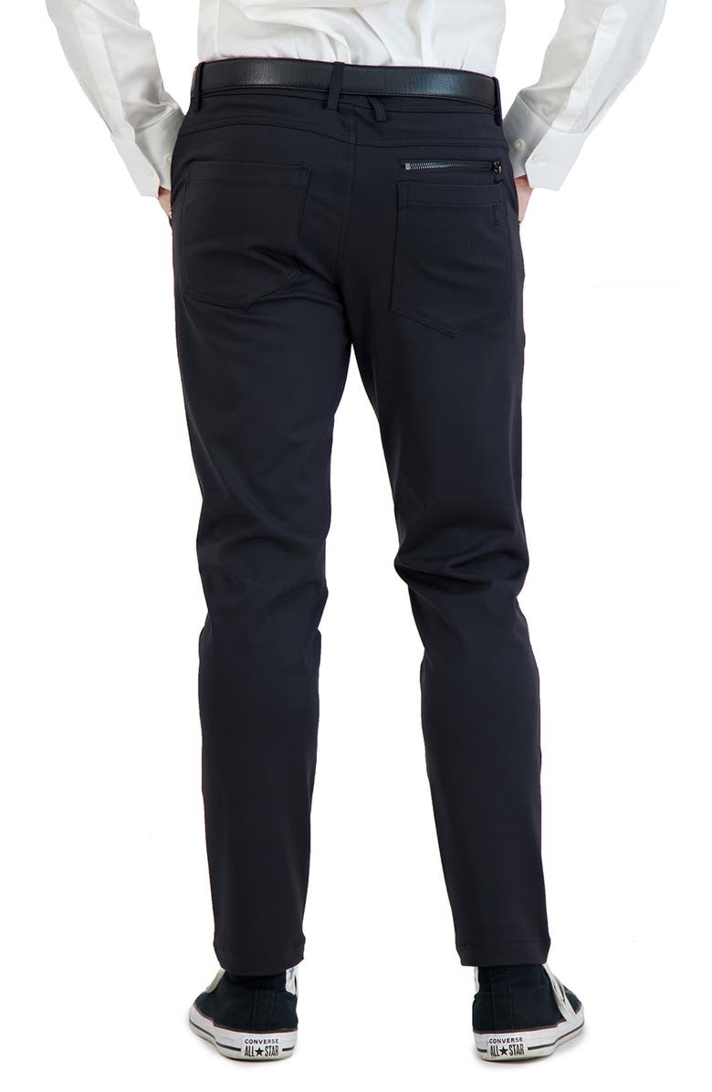 LEVINAS All Day Everyday Stretch Tech Chino Pants, Alternate, color, Black