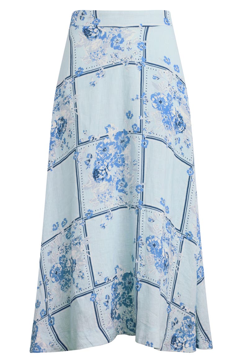 There For You Linen Maxi Skirt, Alternate, color, FLORAL SCARF