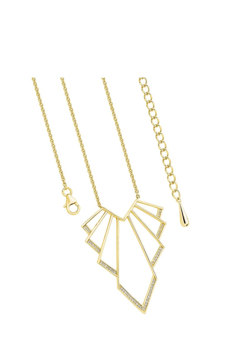Chrysler Art Deco Pendant, Main, color, Gold
