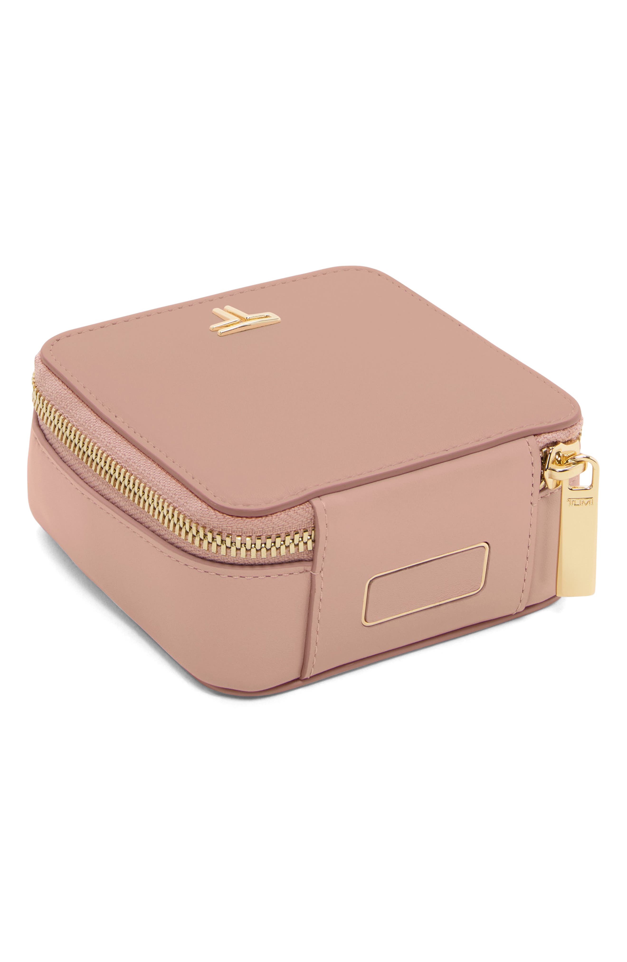 TUMI Leather Jewelry Case, Alternate, color, Blush