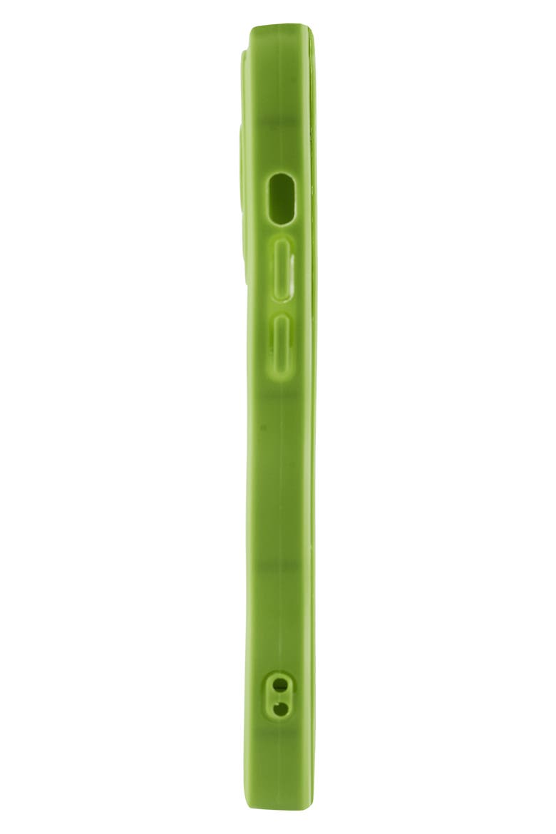 Solid Wavy Bumper iPhone 14 Pro Case, Alternate, color, MATCHA GREEN