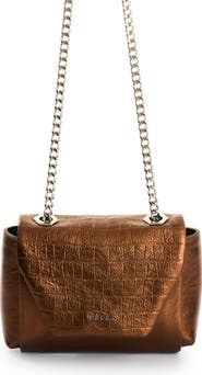 Velez Lili Folia Leather Bowling Bag With Detail