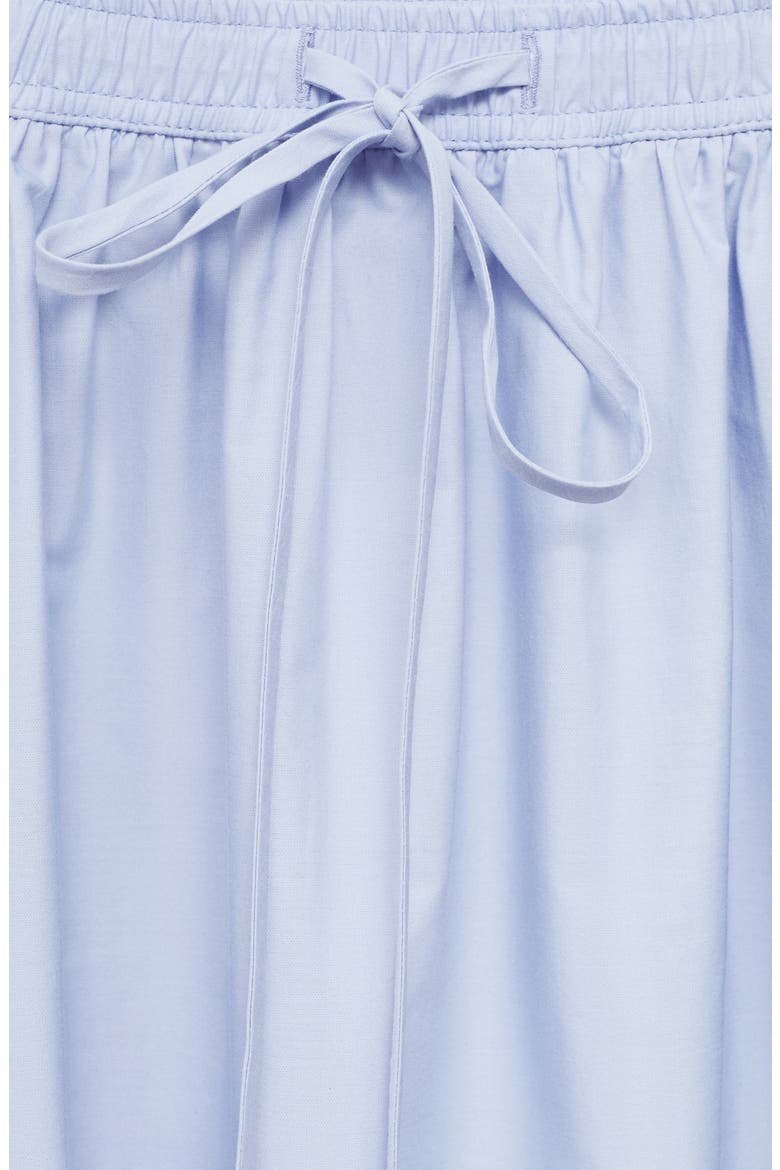 Flared Cotton Maxi Skirt, Alternate, color, SKY BLUE