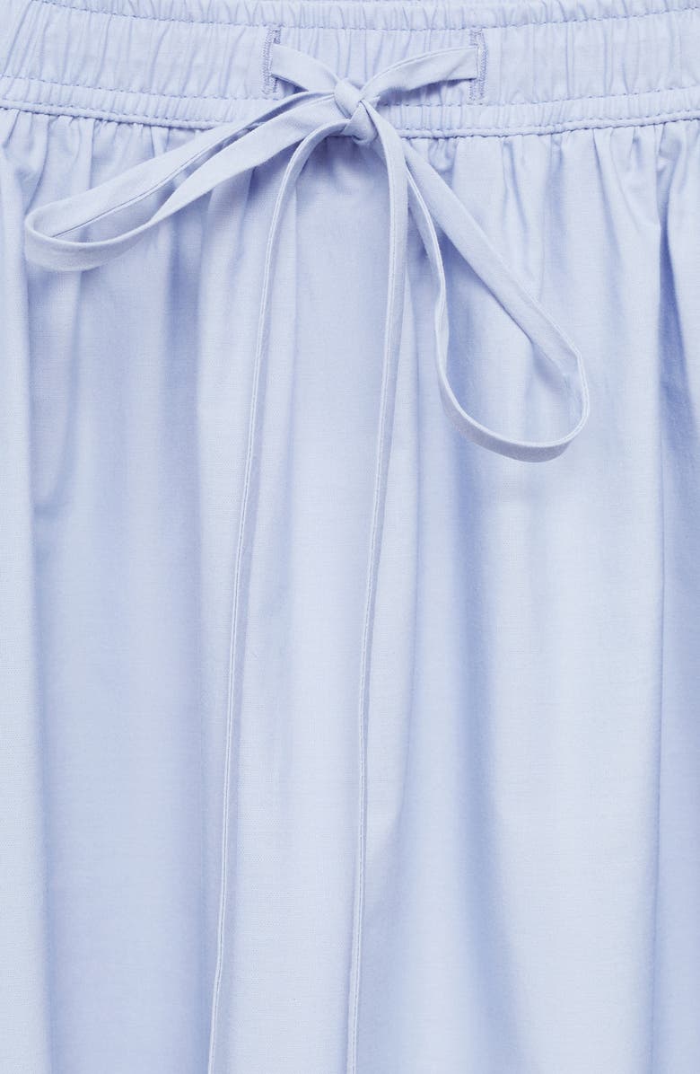 MANGO Flared Cotton Maxi Skirt, Alternate, color, Sky Blue