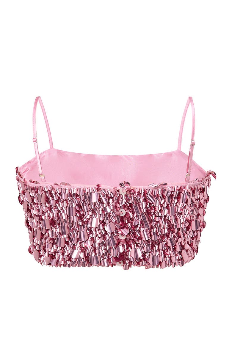 Marlo Kids Davina Sequin Top, Alternate, color, Magenta Rose