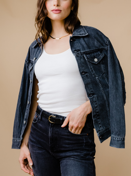 Able The Merly Jacket In Washed Black