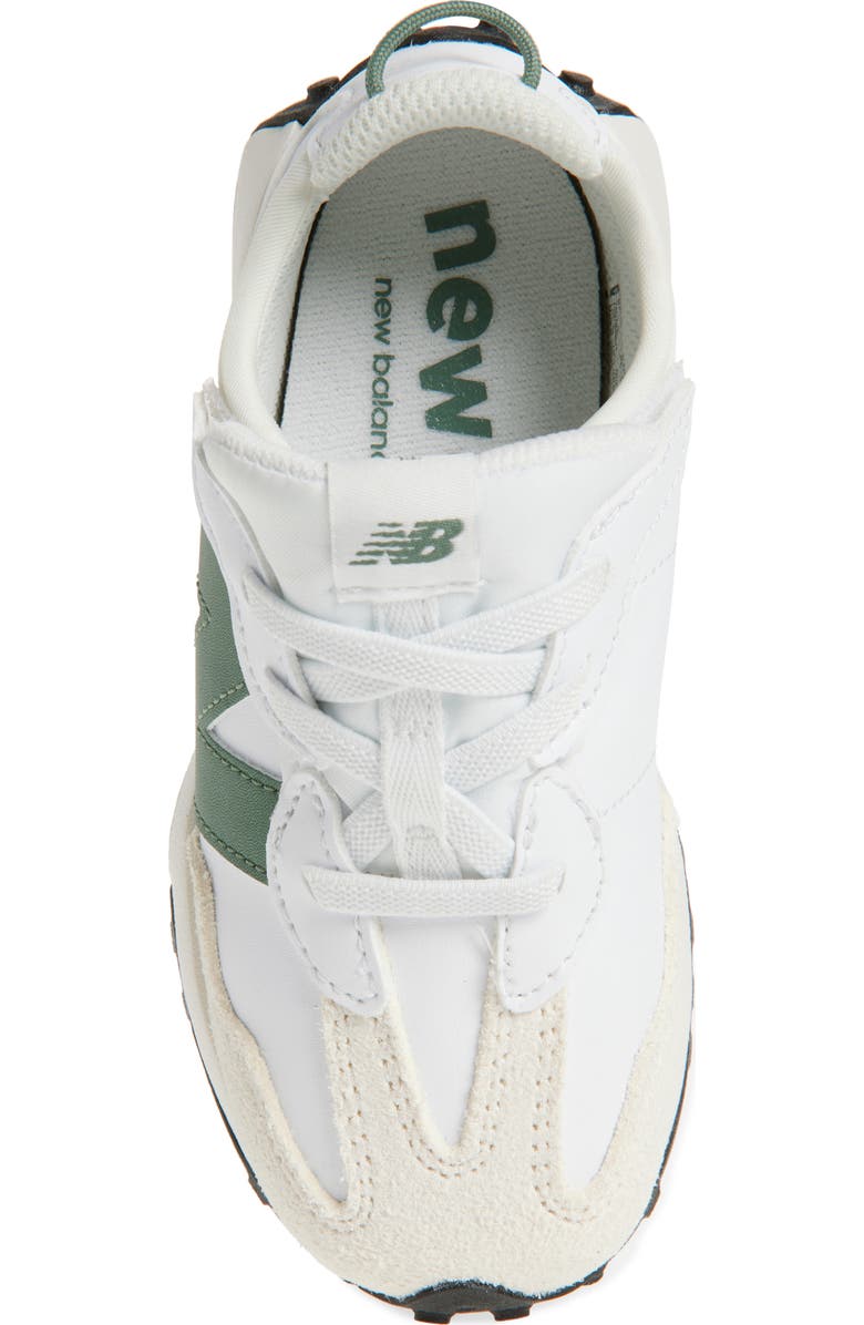 New Balance Kids' 327 Sneaker, Alternate, color, White/ Dark Juniper