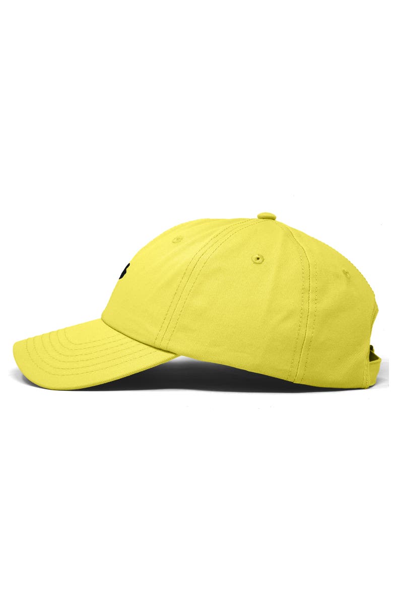 Lil Peace Sign Dad Cap, Alternate, color, Yellow