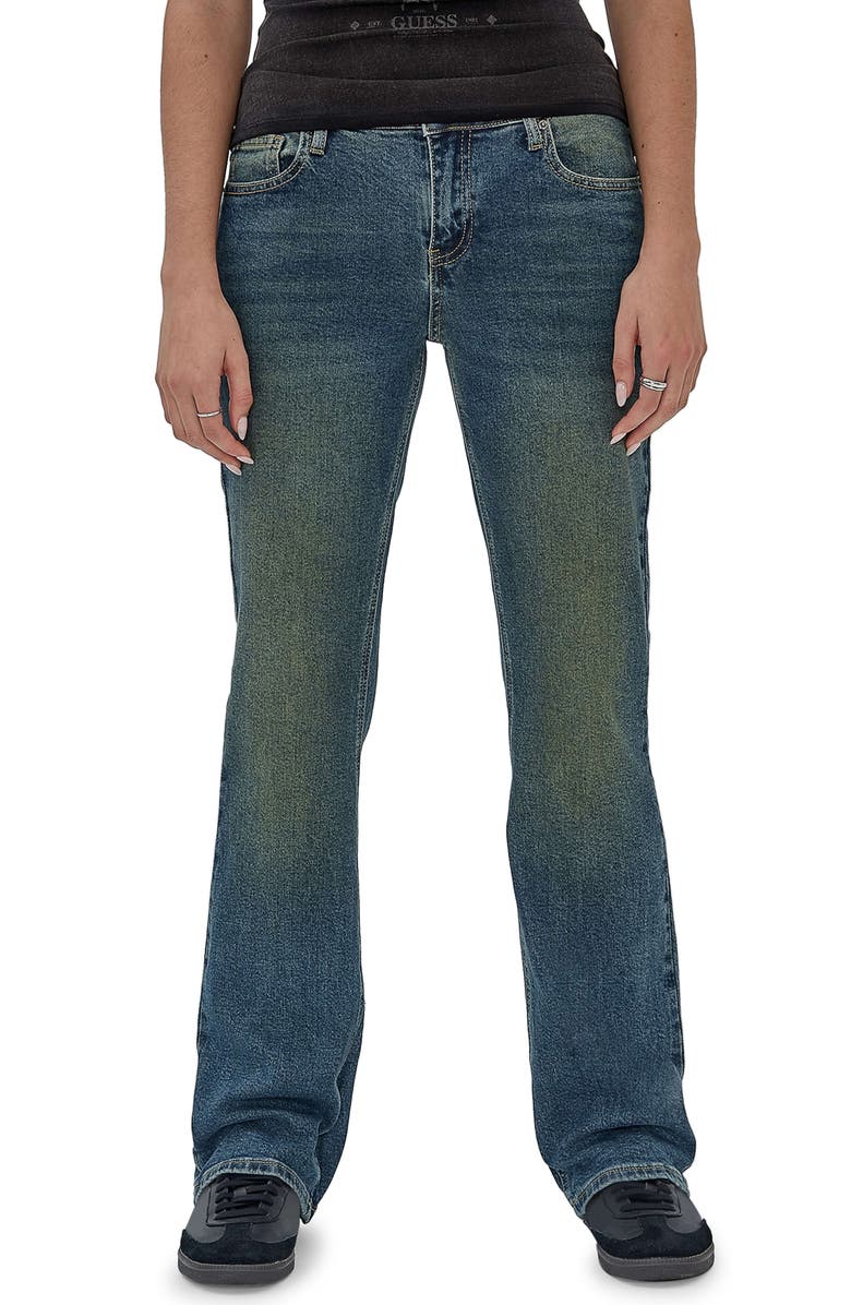 GUESS ORIGINALS Tinted Bootcut Jeans, Main, color, 