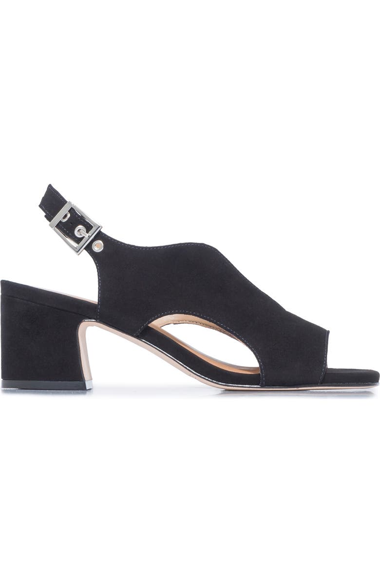 Bernardo Footwear Bedford Mid Heel Sandal, Alternate, color, Black