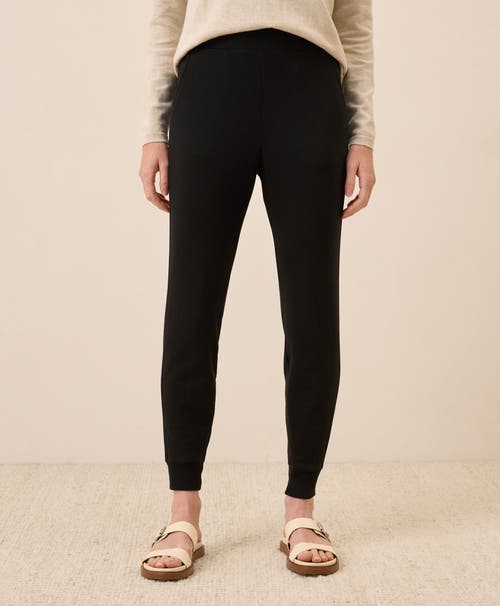 Pact Everyday Organic Cotton Airplane Joggers In Black
