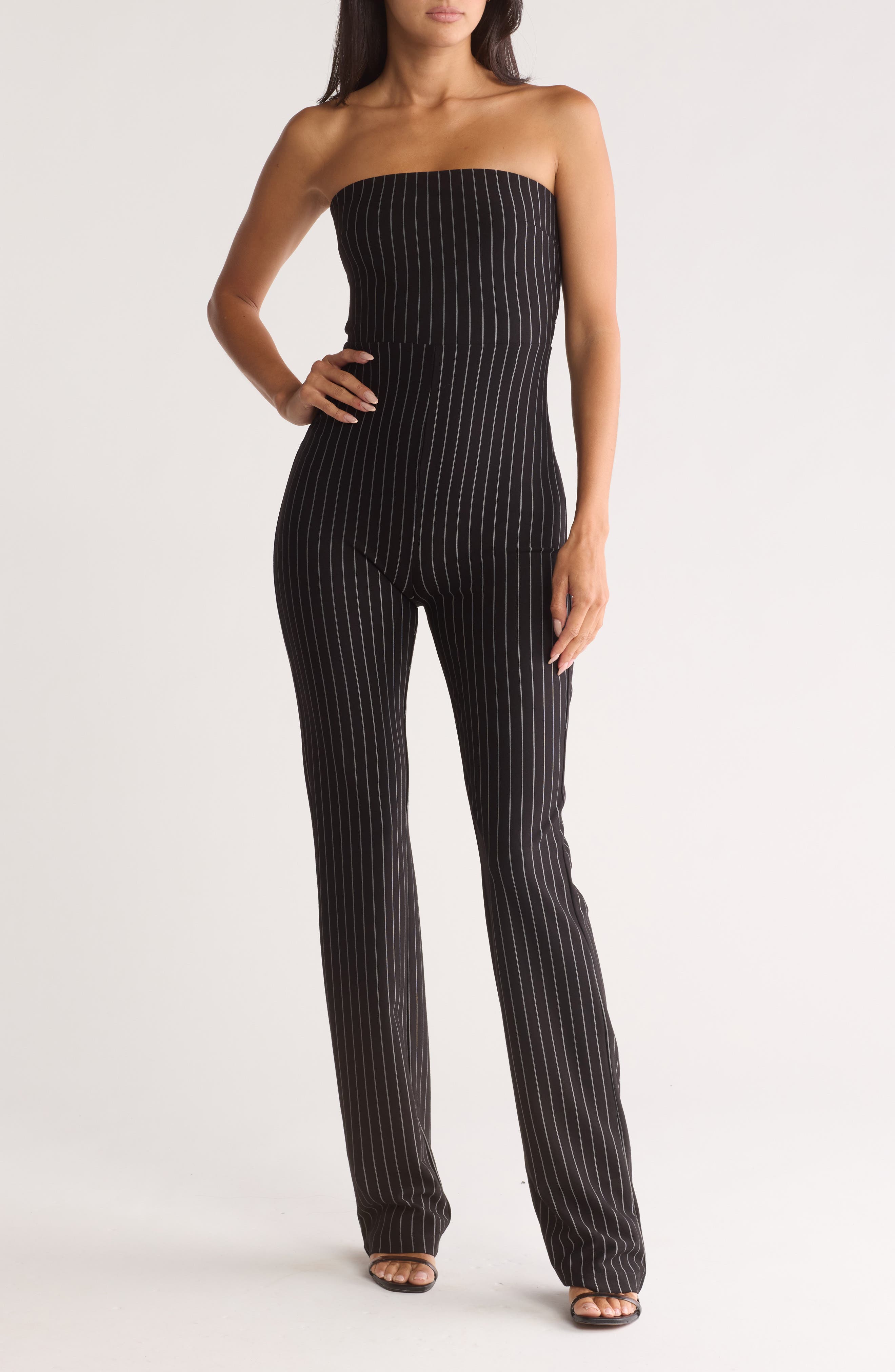 Naked Wardrobe Strapless Jumpsuit