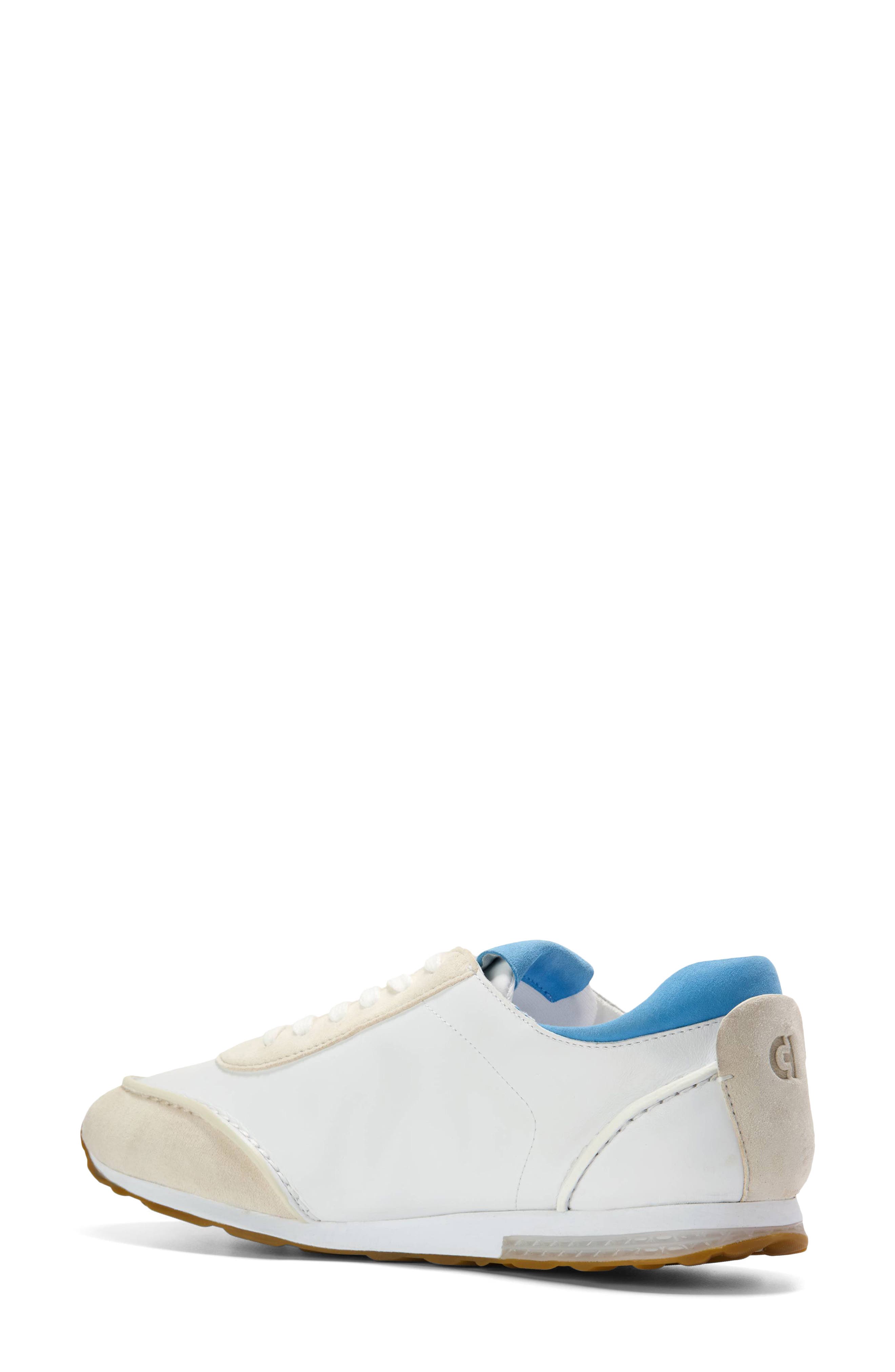 Cole Haan GrandPro LP Runner Energyweave Sneaker, Alternate, color, White /Silver Birch/Azure Blue