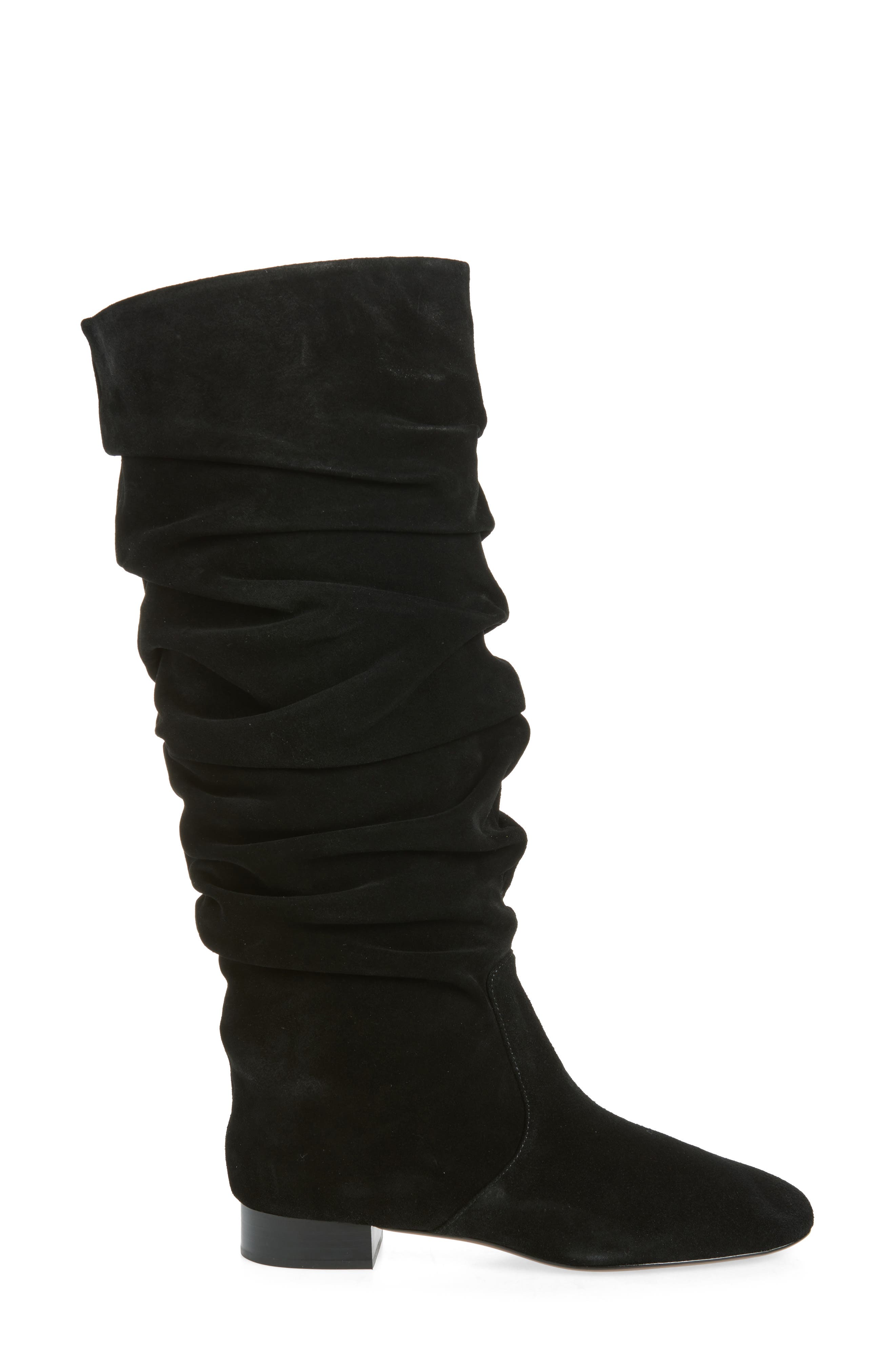 Vashti Leather Knee High Boot, Alternate, color, BLACK SUEDE