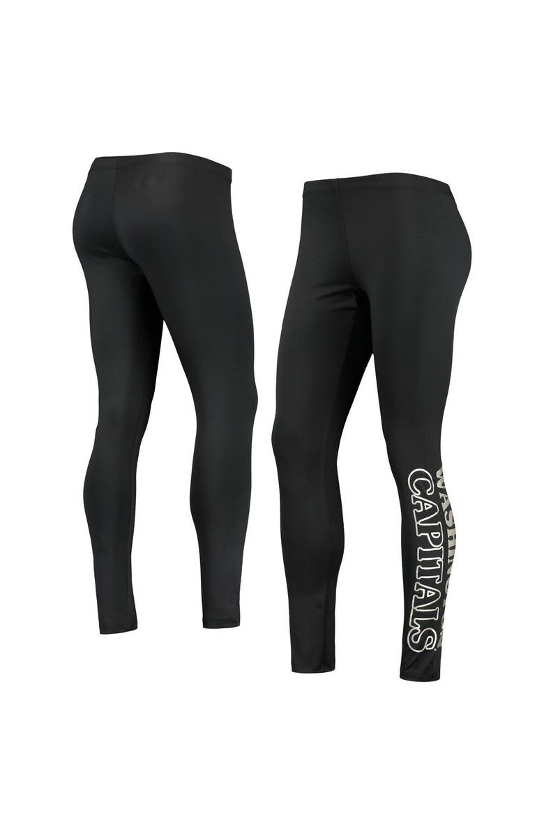 G-III SPORTS BY CARL BANKS Women's G-III Sports by Carl Banks Black Washington Capitals Stadium Leggings, Main, color, Black