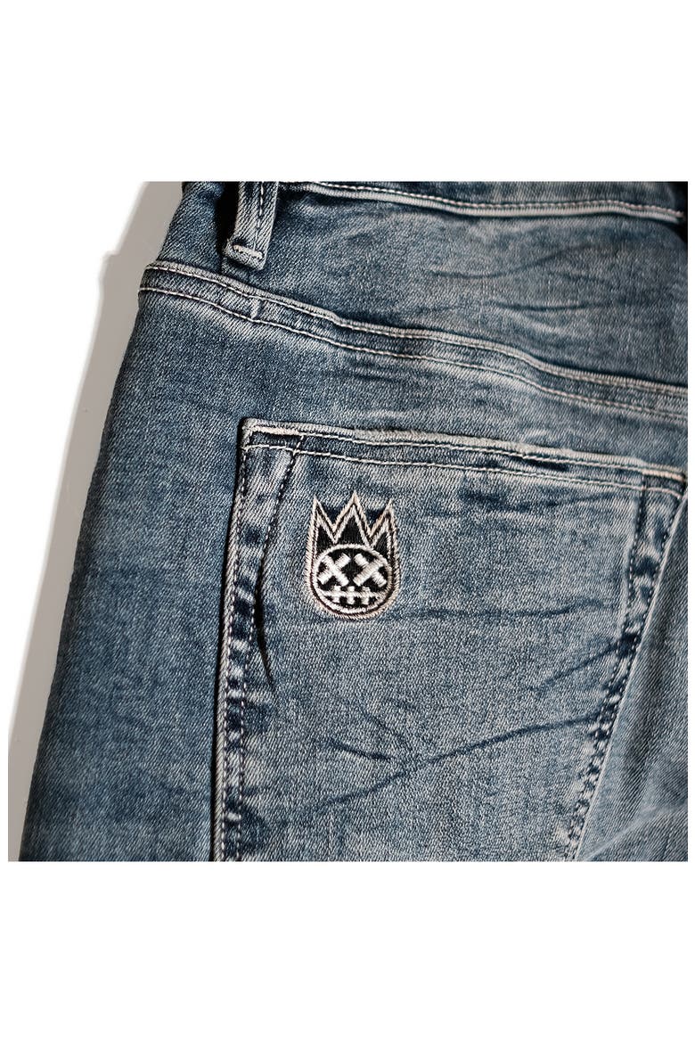 Rebel Distressed Straight Leg Jeans, Alternate, color, TIGER