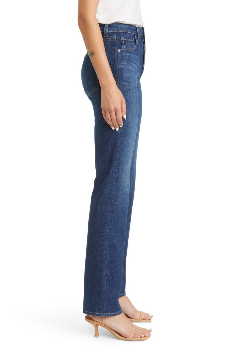 AG Alexxis High Waist Straight Leg Jeans, Alternate, color, Easy Street