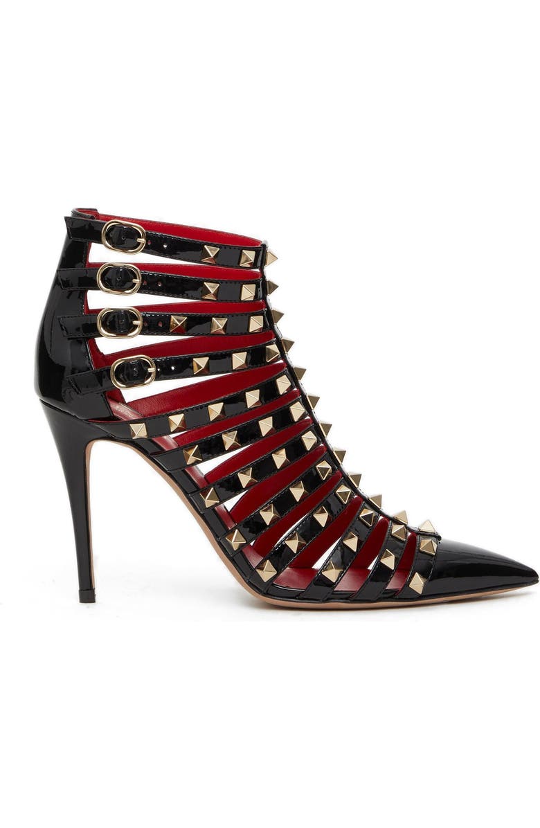Valentino Garavani Rockstud Caged Bootie, Main, color,
