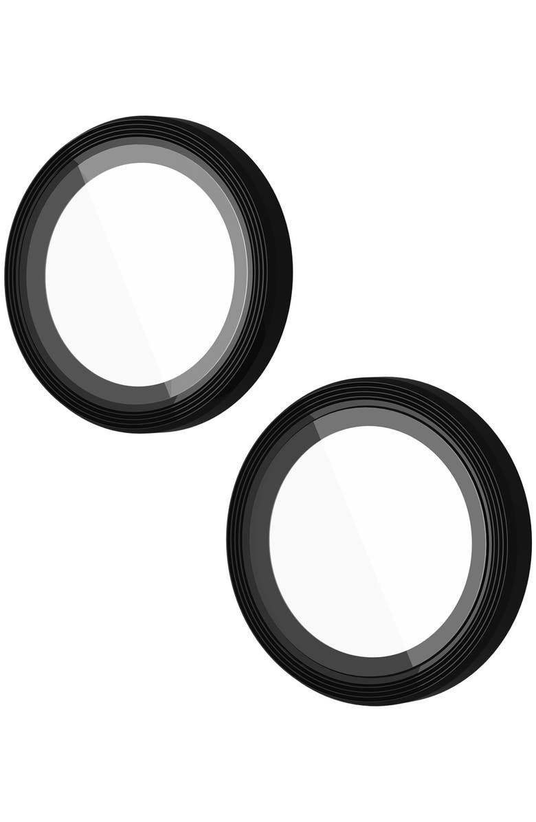 Kate Spade Aluminum Ring Lens Protector for Apple iPhone 15 / 15 Plus, Alternate, color, Black