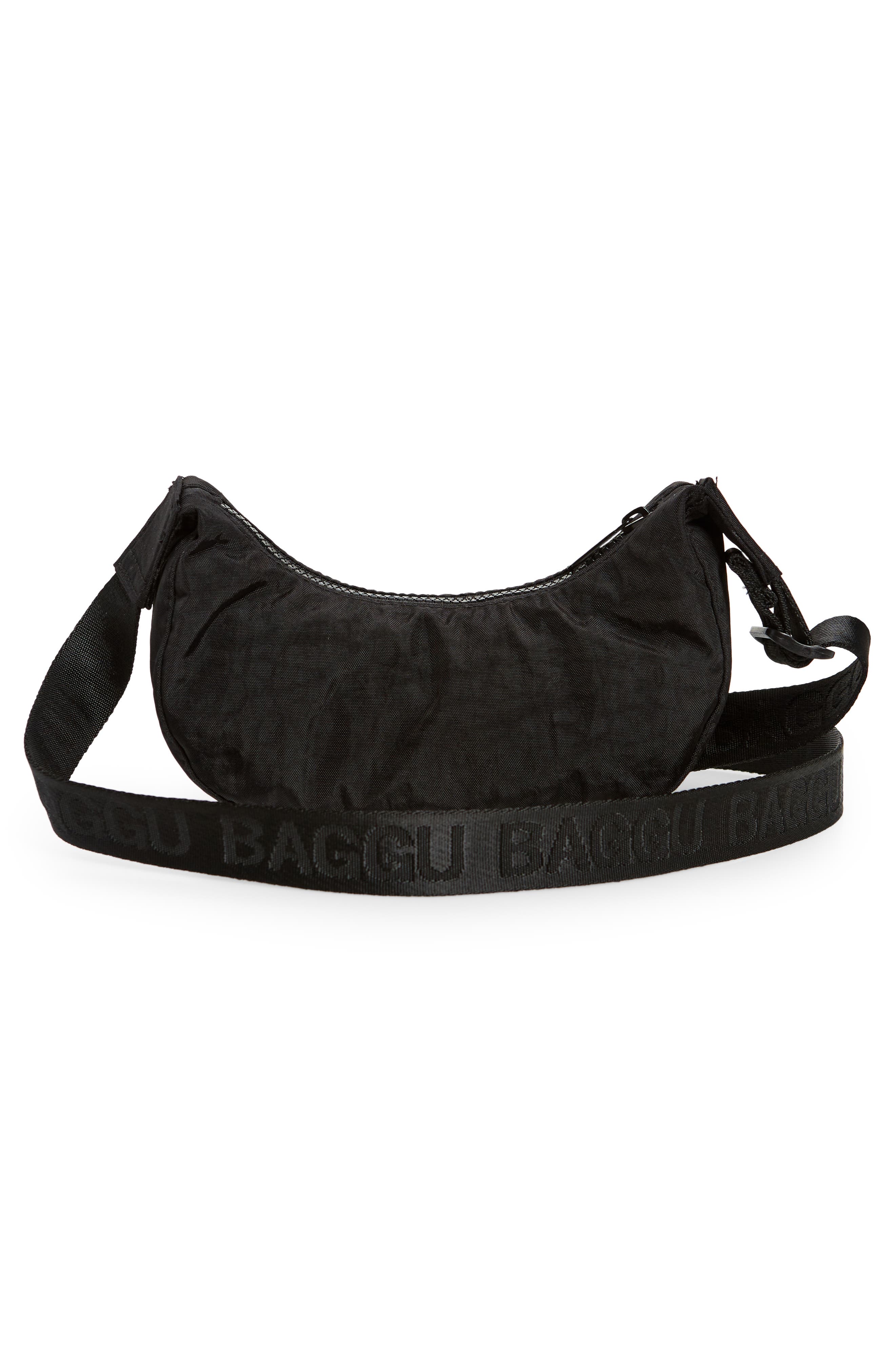 Baggu Mini Crescent Nylon Shoulder Bag, Alternate, color, 