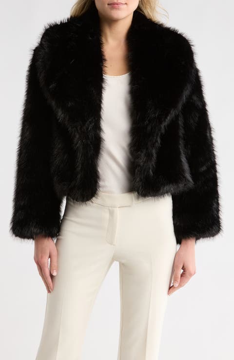 Crop Faux Fur Jacket