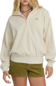 Billabong Classic Feels Half-Zip Cotton Fleece Sweatshirt