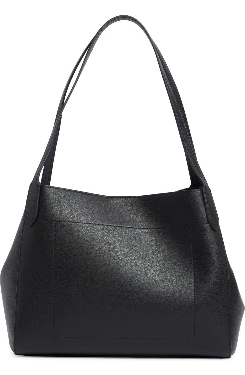 Sam Edelman Hellen Pebbled Leather Tote Bag, Alternate, color, Black