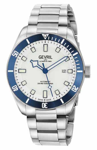 GEVRIL Yorkville Automatic Bracelet Watch, 43mm