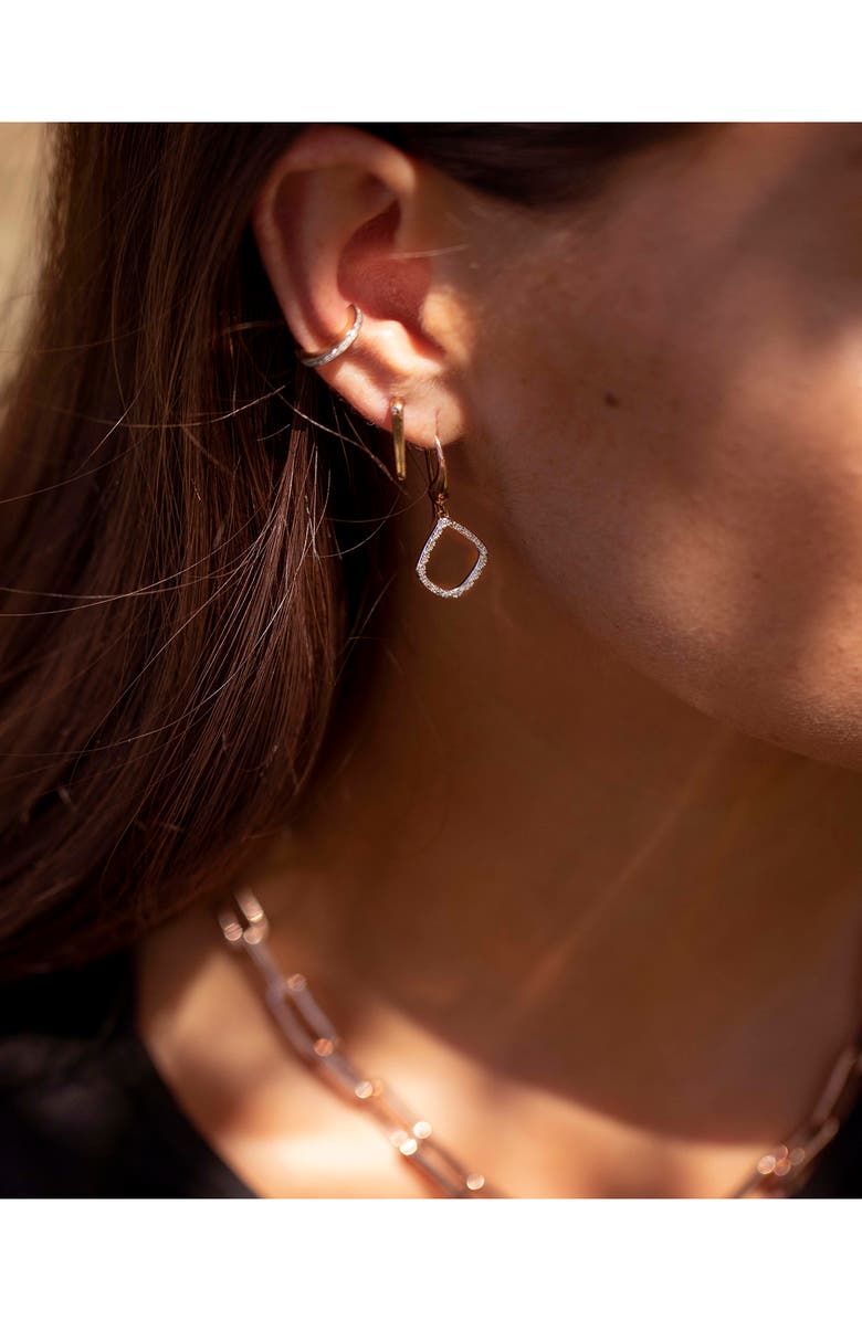 Monica Vinader Riva Kite Diamond Drop Earrings, Alternate, color, Gold