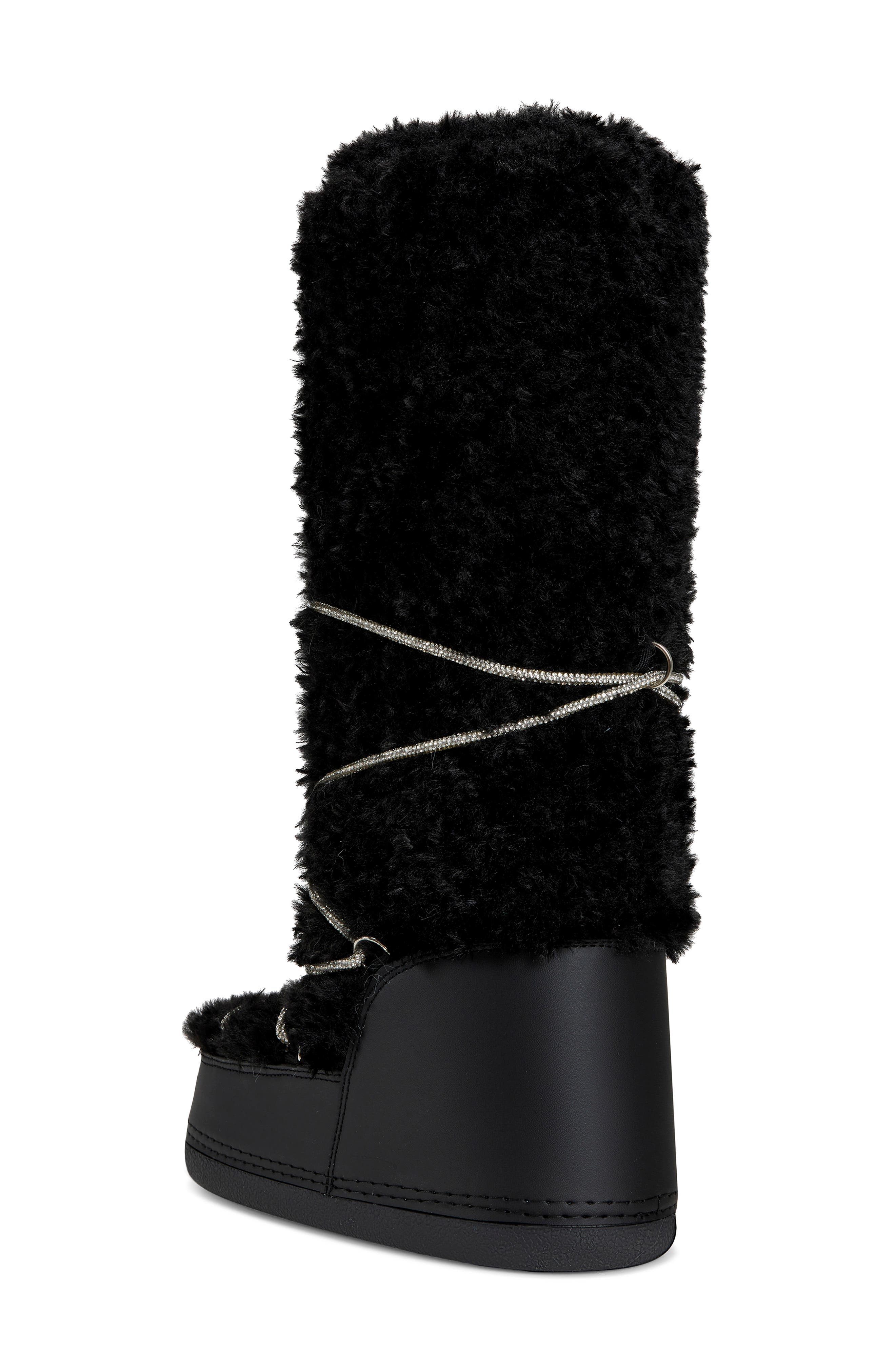 AZALEA WANG Tayton Faux Fur Snow Boot, Alternate, color, 