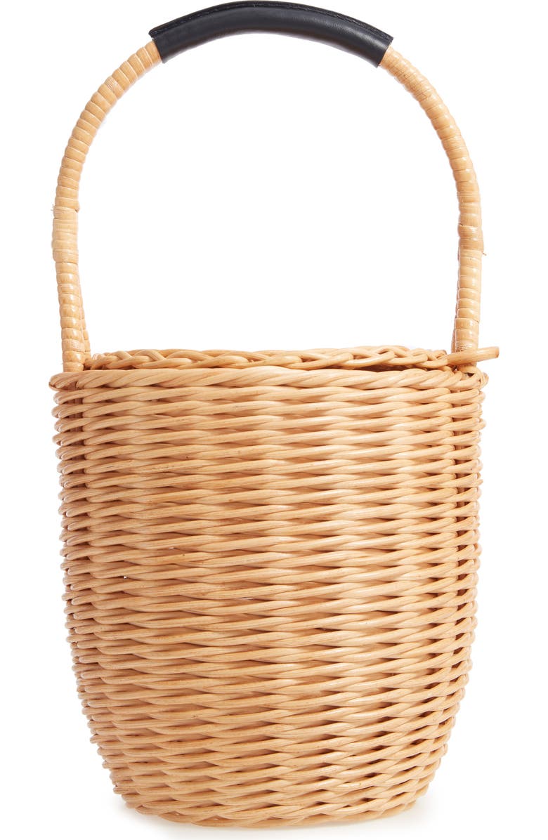 A.P.C. Panier Jeanne Wicker Basket Bag, Main, color,