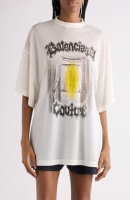 Balenciaga Shaped Fit Salon de Couture Graphic T-Shirt