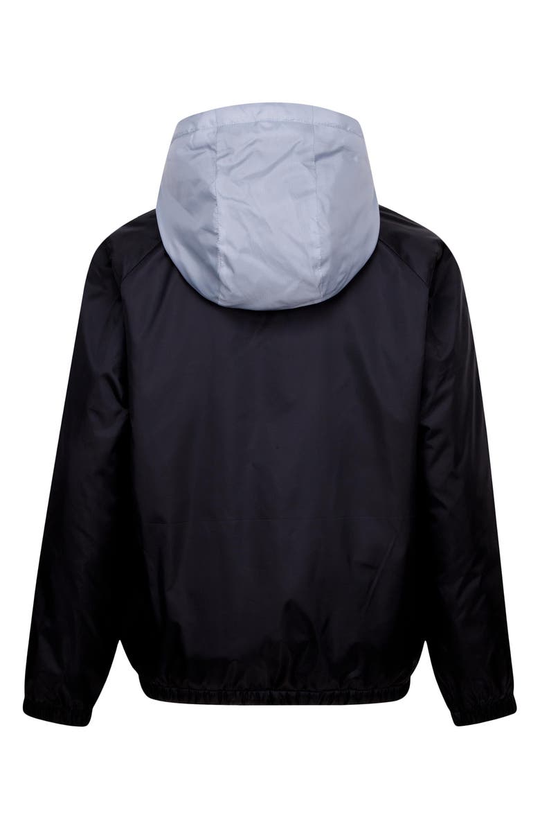 3 Brand Kids' Fleece Lined Windrunner Jacket, Alternate, color, Black/ Black
