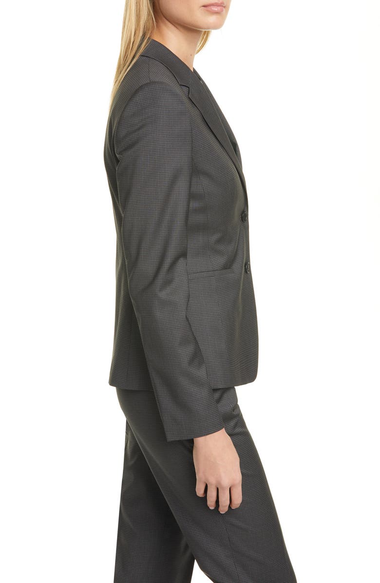 BOSS Jonina Vichy Check Suit Jacket, Alternate, color,