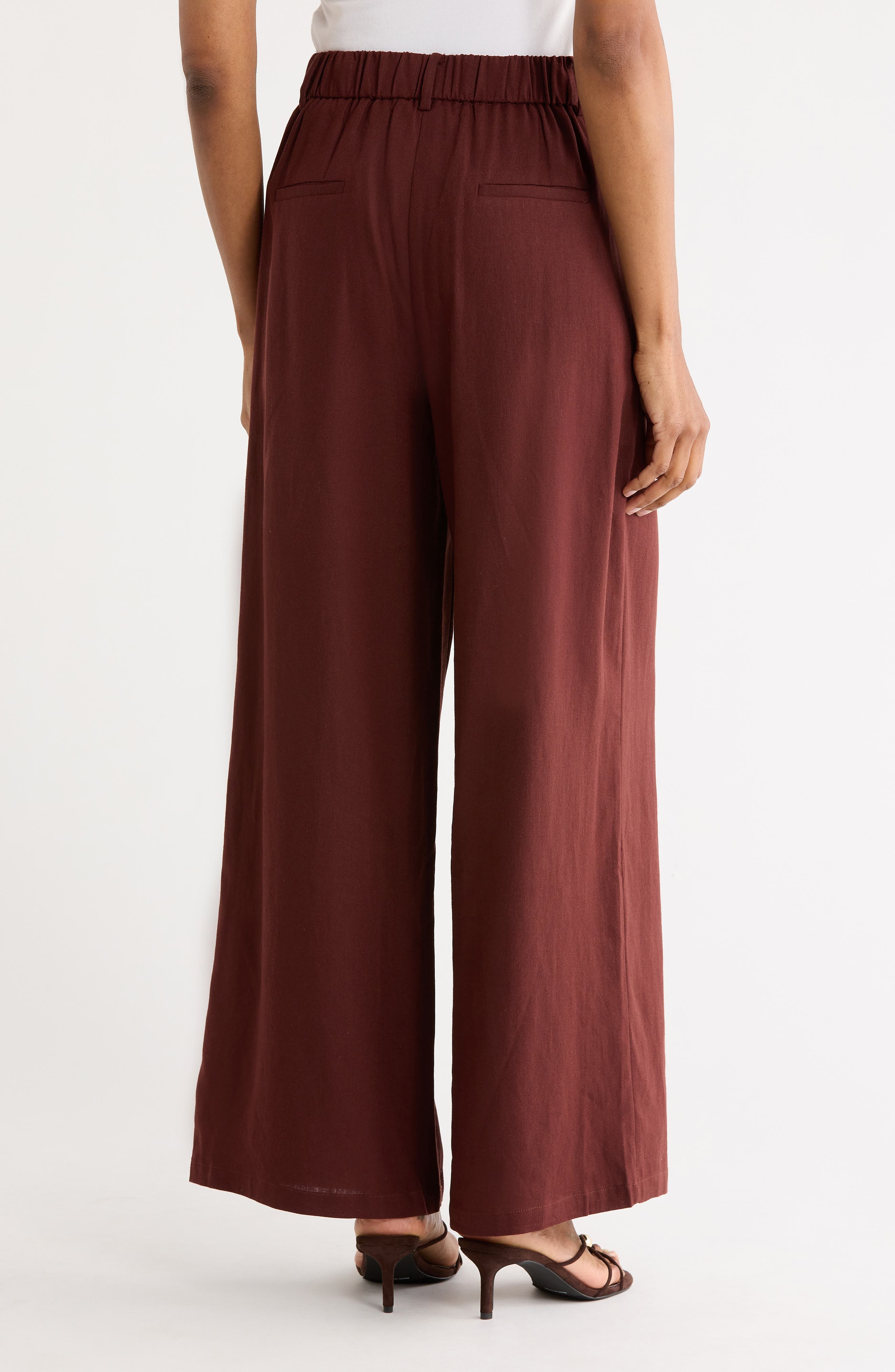 Paverdy Woven Linen Blend Pants - image 2