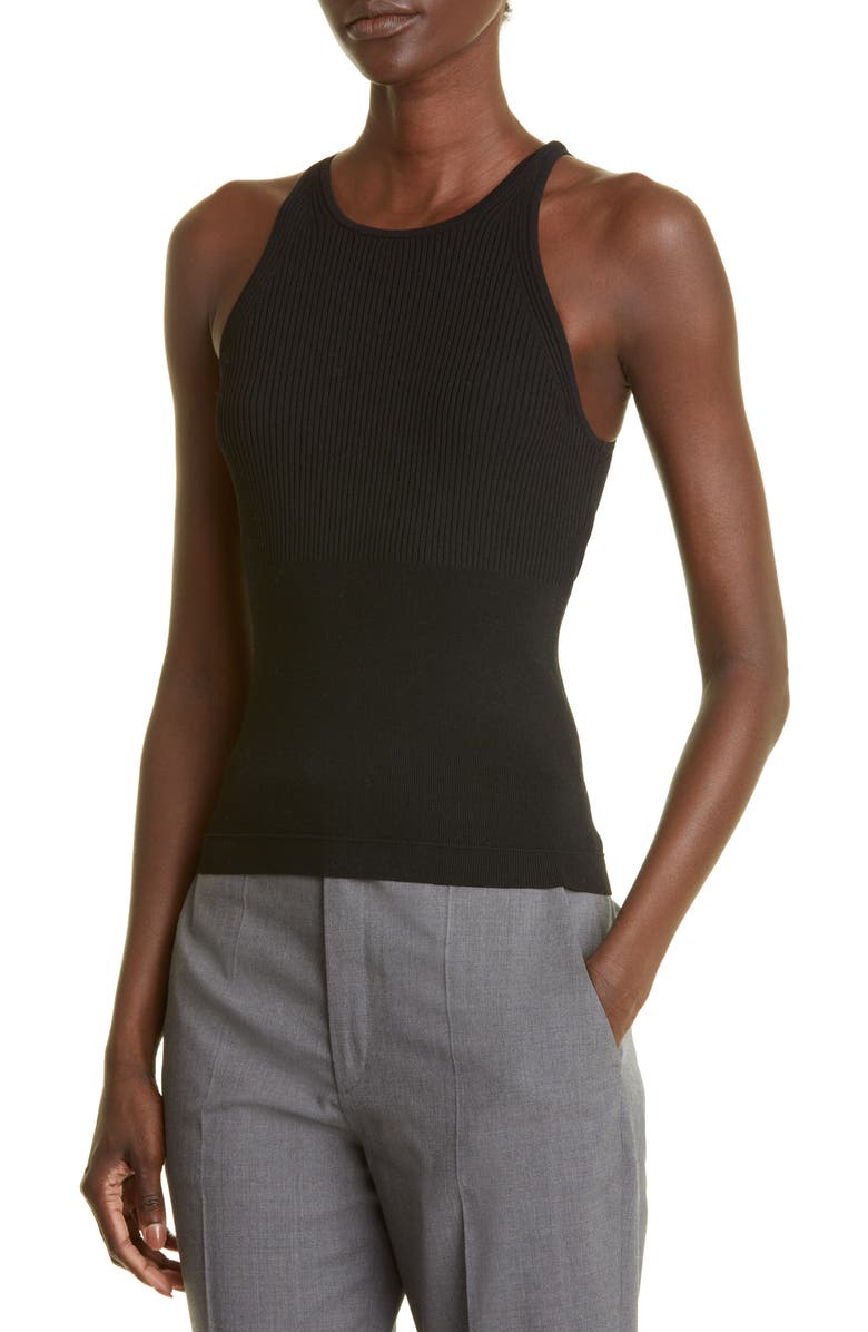 Maria McManus Mixed Rib Racerback Tank, Alternate, color, 