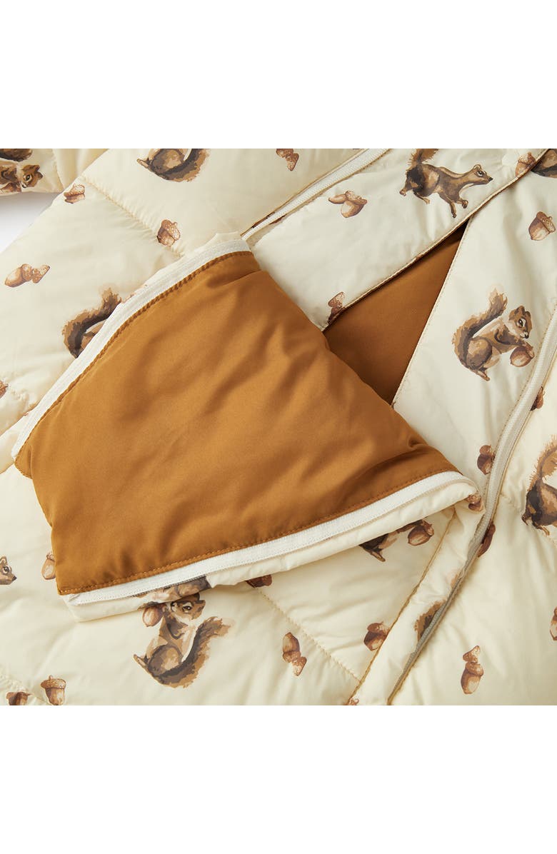 Milkbarn Puffy Down Jumpsuit, Alternate, color, Chipmunk