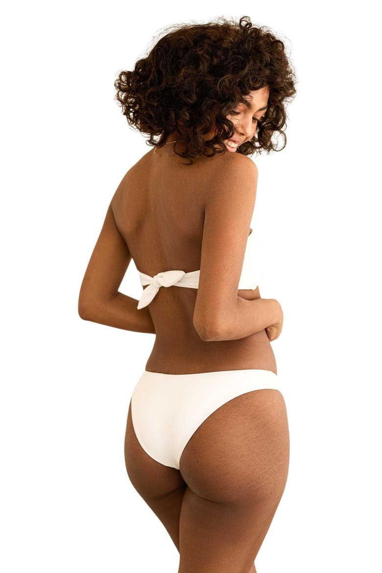 Nocturnal Cheeky Bikini Bottom, Alternate, color, White