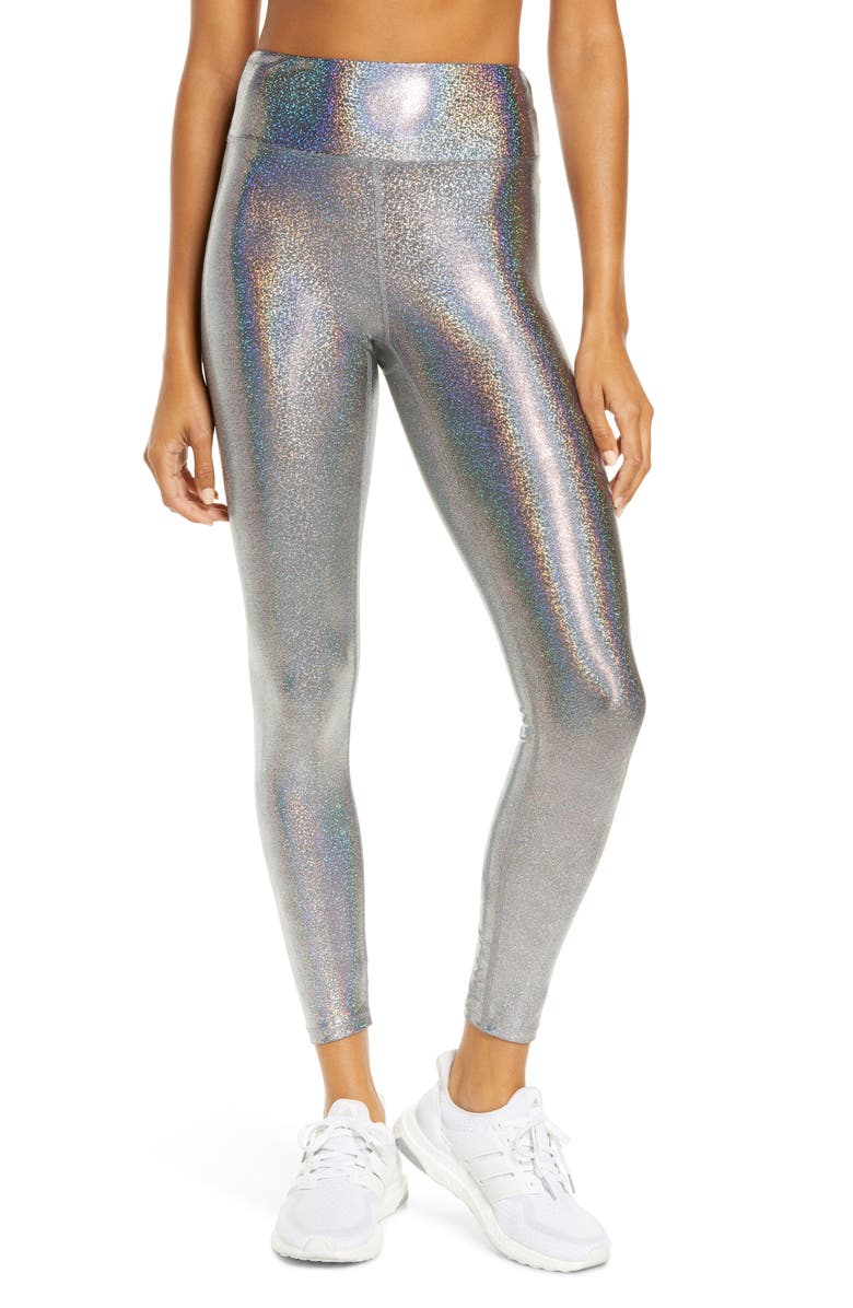 Heroine Sport Marvel Metallic High Waist Leggings, Main, color, Matrix