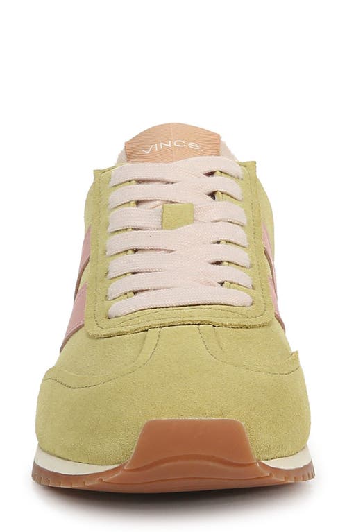 Vince Oasis Runner Sneaker In Citrus/blush