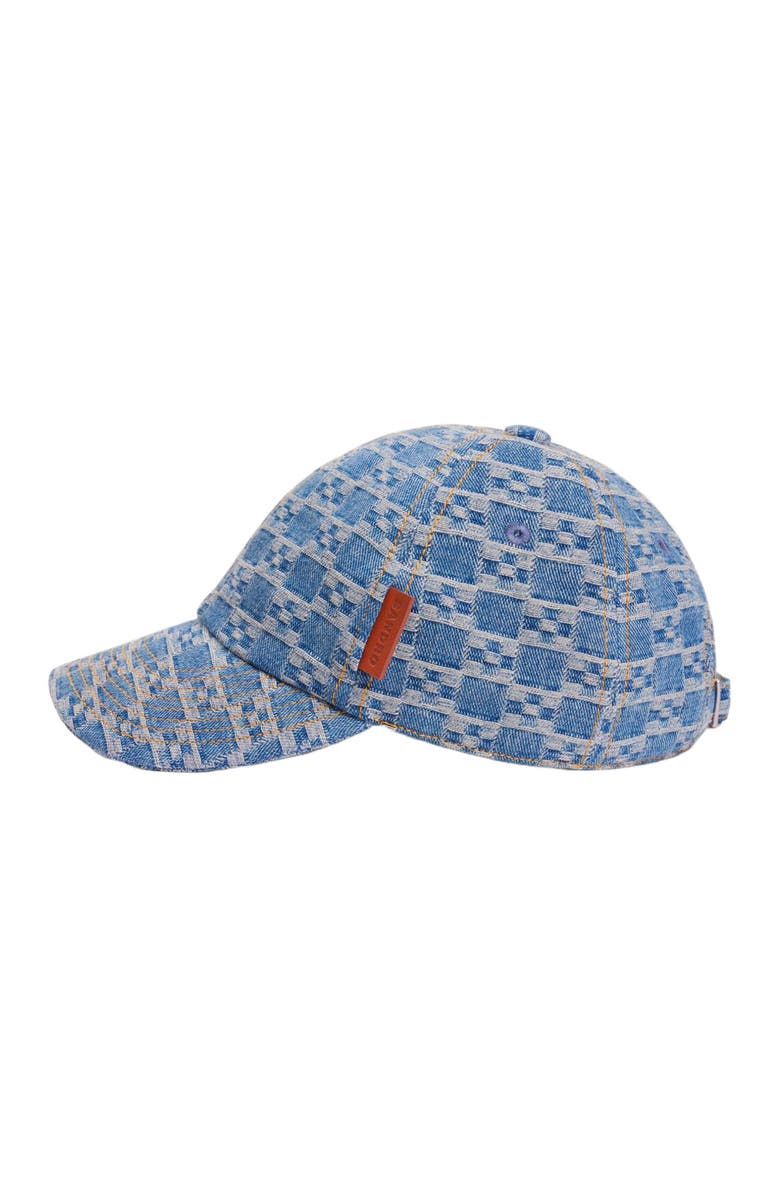 SANDRO Denim cap with cross motif, Main, color, Blue