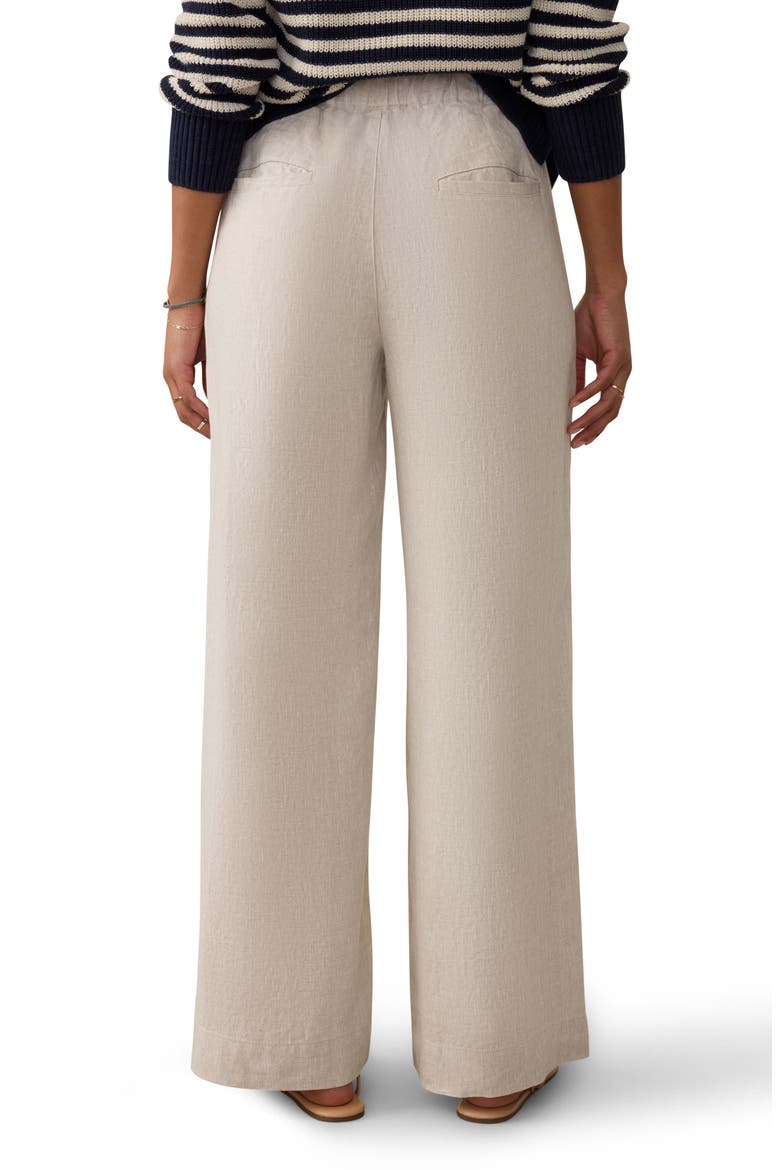 Sun Strider Wide Leg Linen Pants, Alternate, color, FLAX