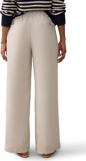 Sun Strider Wide Leg Linen Pants