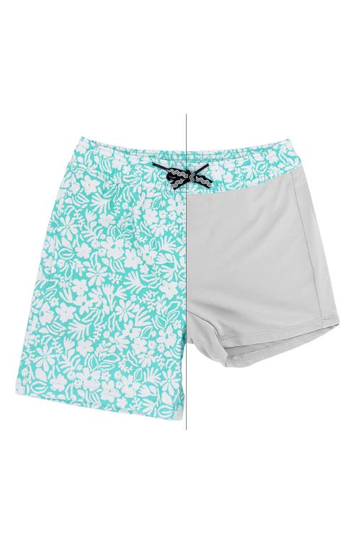 Feather 4 Arrow Kids' Sea Ya Volley Swim Trunks In Pool Blue