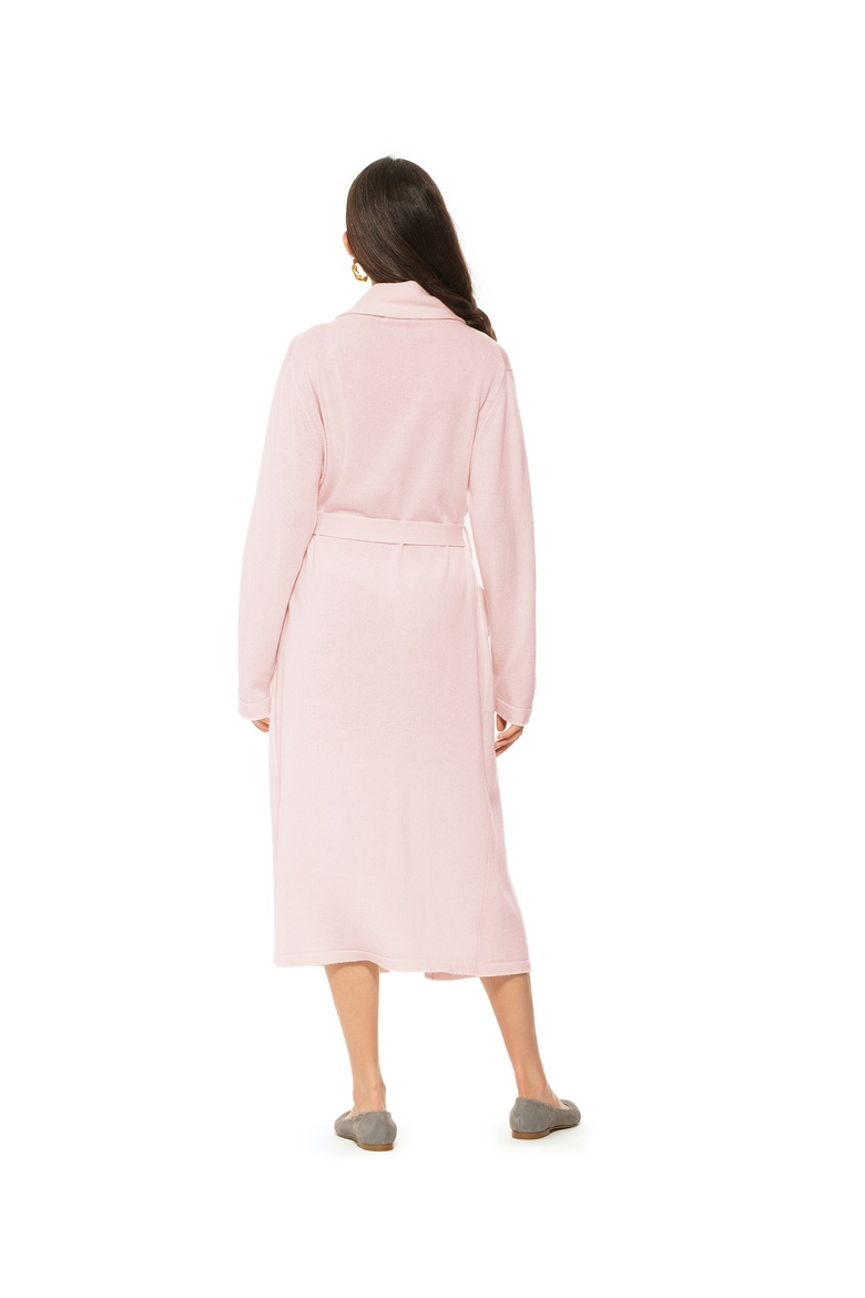 Pure Cashmere Knit Robe, Alternate, color, Old Rose