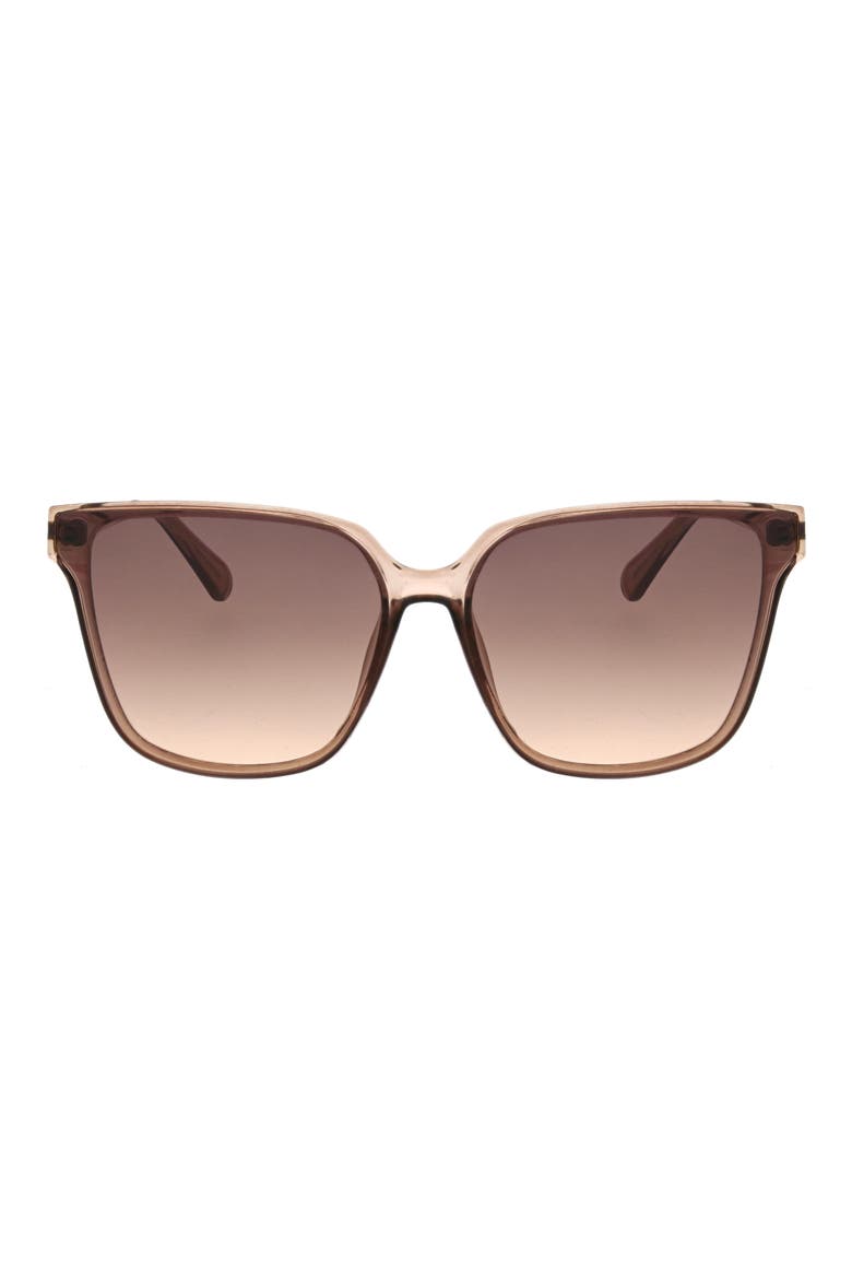 65mm Oversize Graident Square Sunglasses, Main, color, BLUSH