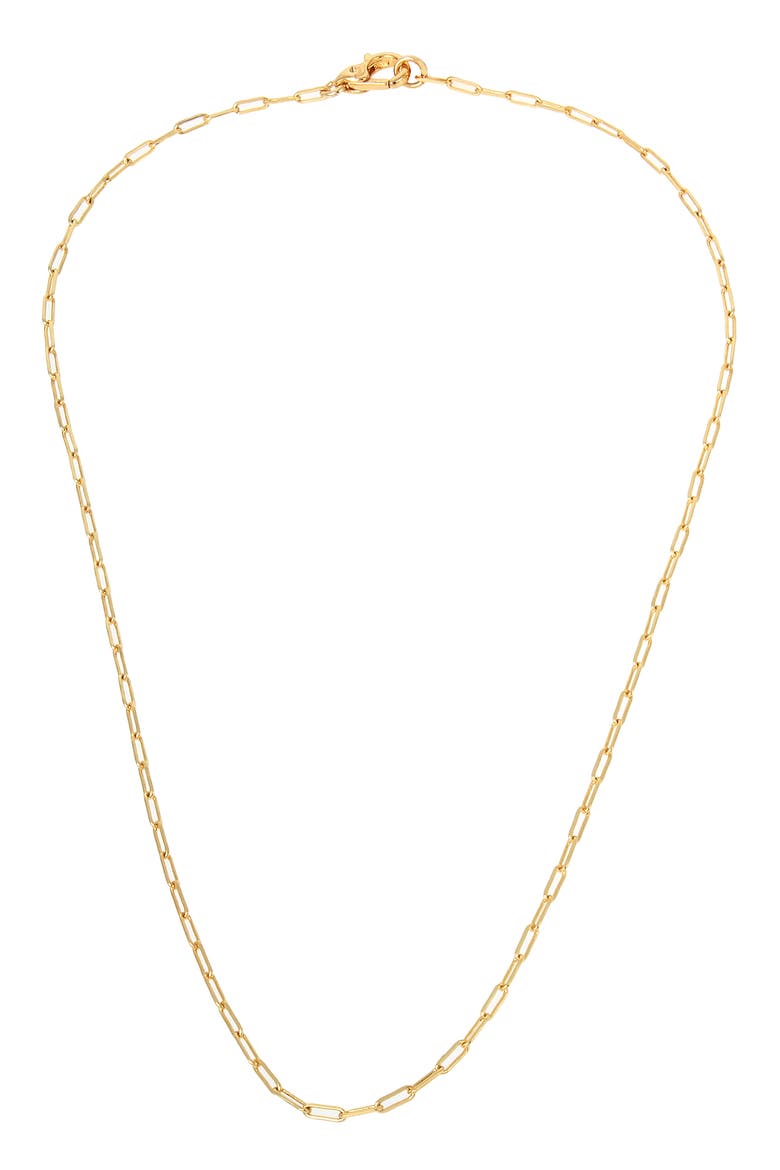Paper Clip Convertible Chain Necklace, Alternate, color, GOLD